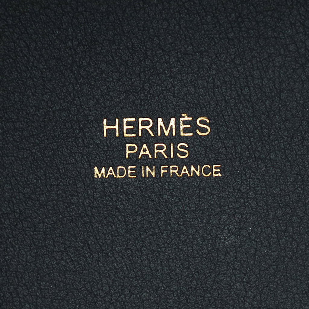 Hermes Bleu Marine Cargo Toile Goeland & Swift Picotin Lock 18 Bag