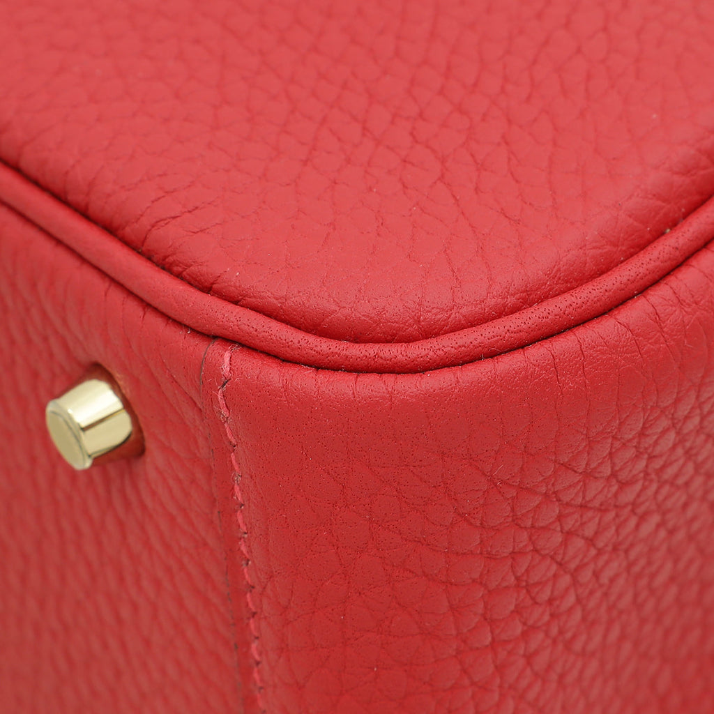 Hermes Vermillon Mini Lindy Bag