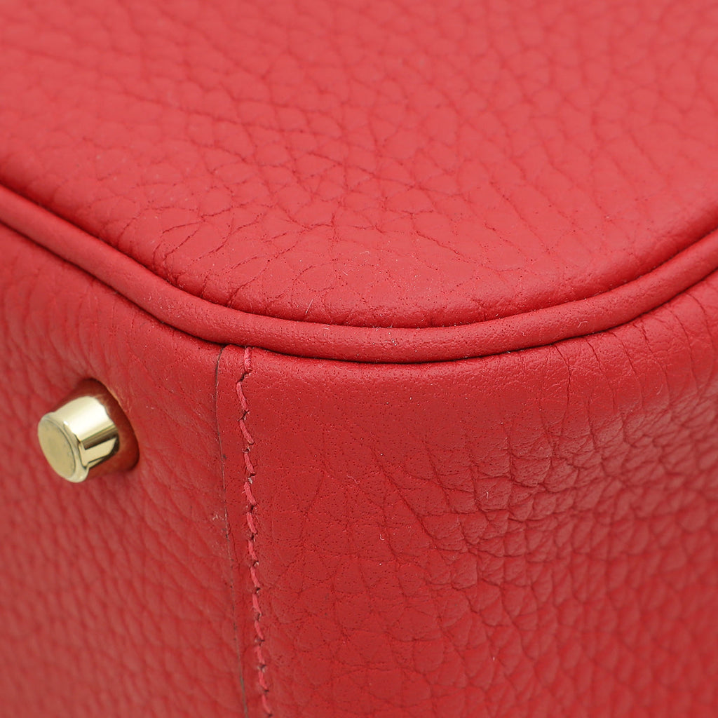 Hermes Vermillon Mini Lindy Bag