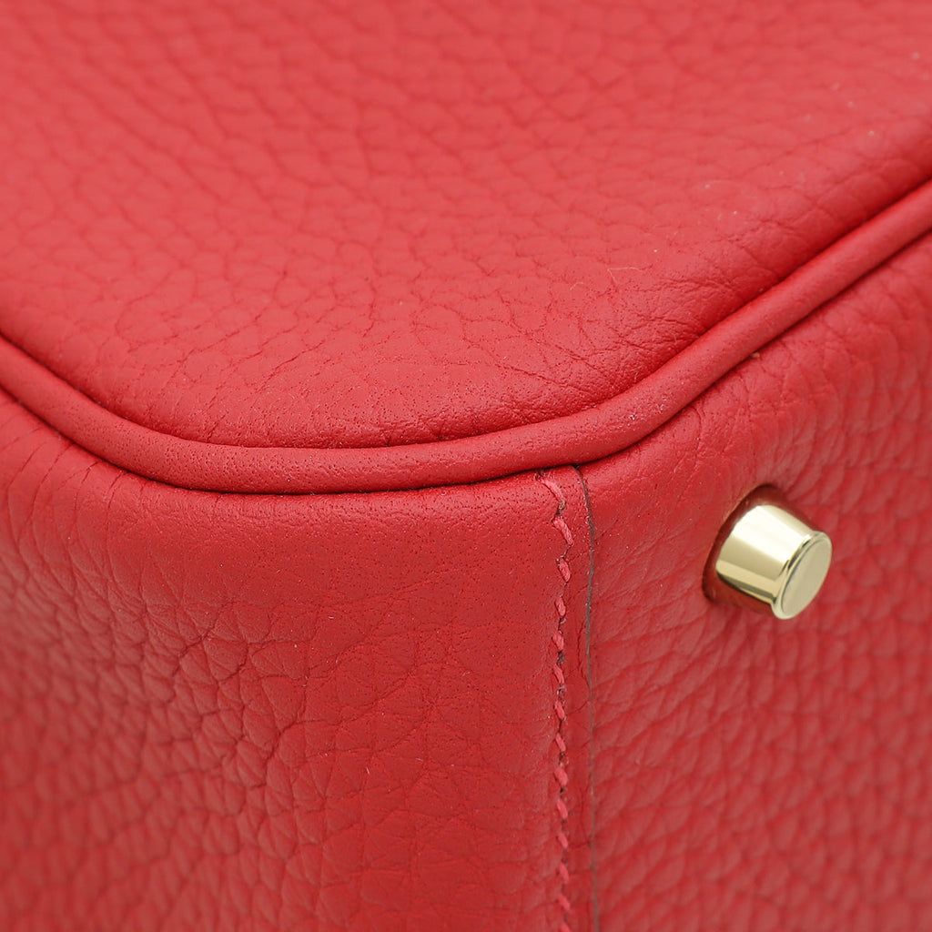 Hermes Vermillon Mini Lindy Bag