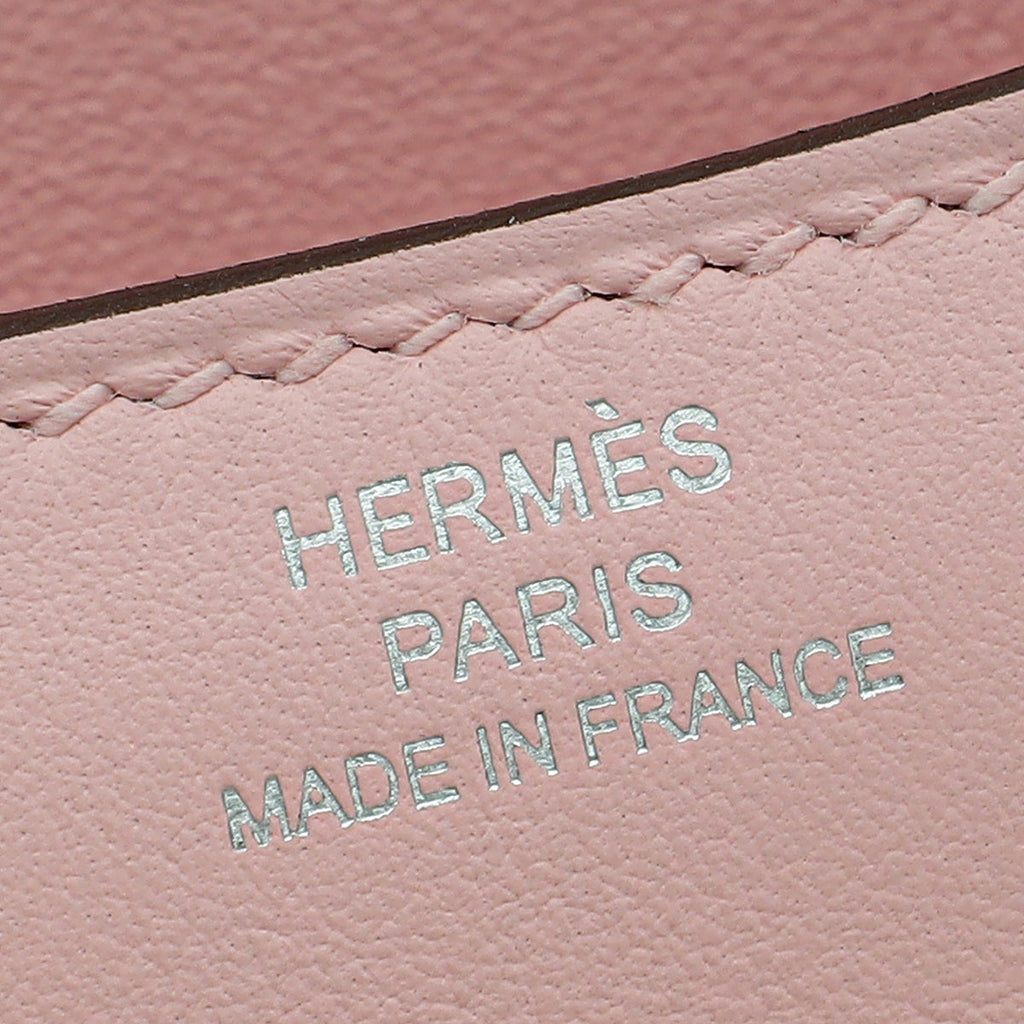 Hermes Rose Sakura Constance III Mini Re-Edition Bag