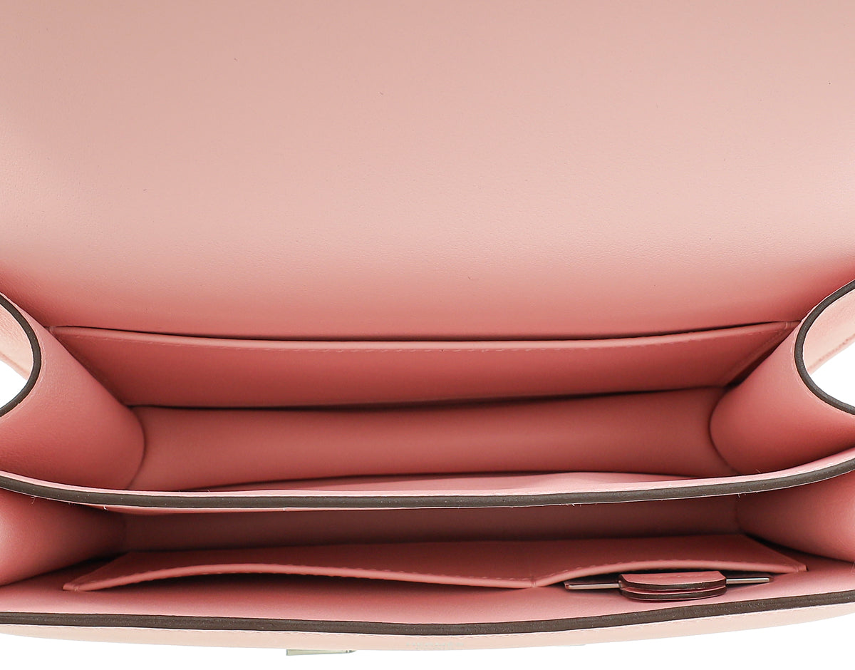 Hermes Rose Sakura Constance III Mini Re-Edition Bag