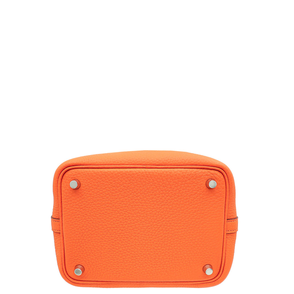 Hermes Orange Picotin Lock 18 Bag