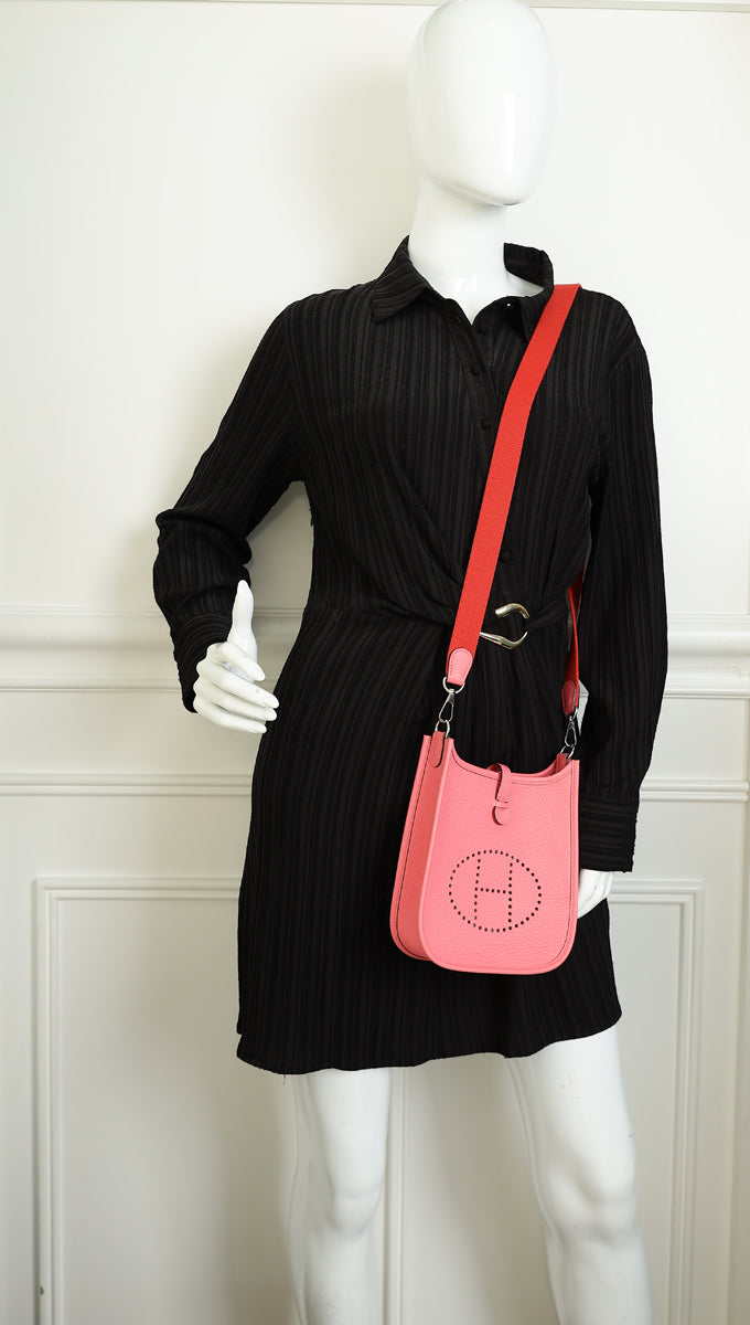 Hermes Rose Azalee Evelyne 16 TPM Bag
