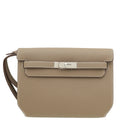 Hermes Etoupe Kelly Depeches 25 Pouch