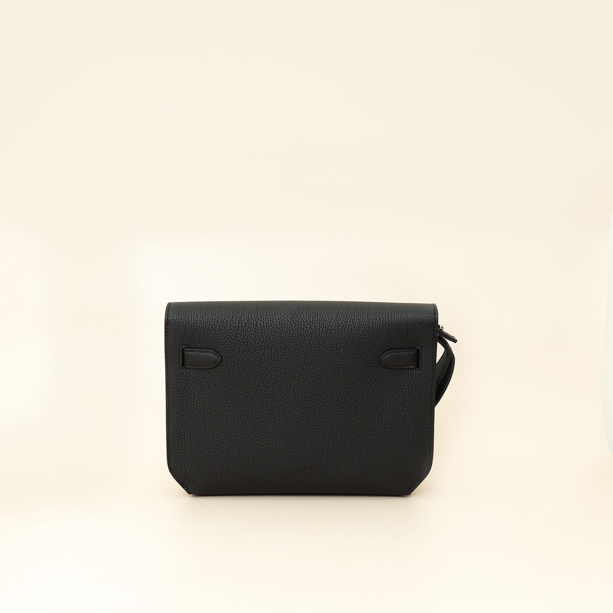 Hermes Noir Kelly Depeches 25 Pouch