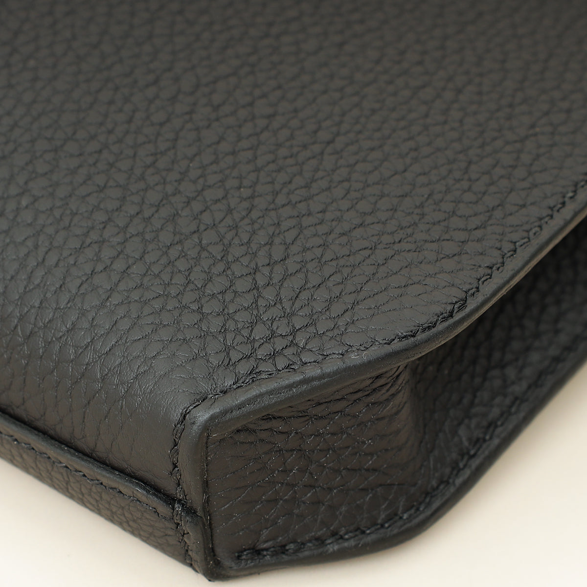 Hermes Noir Kelly Depeches 25 Pouch