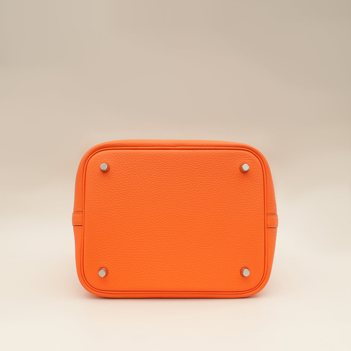 Hermes Orange Minium Picotin Lock 22 Bag