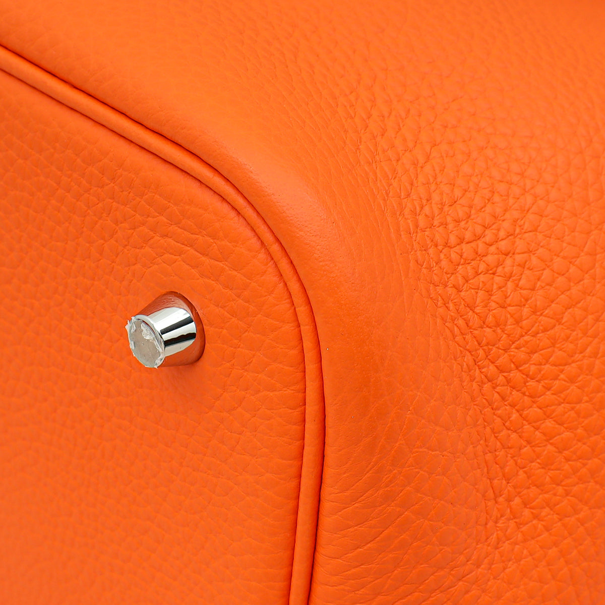 Hermes Orange Minium Picotin Lock 22 Bag
