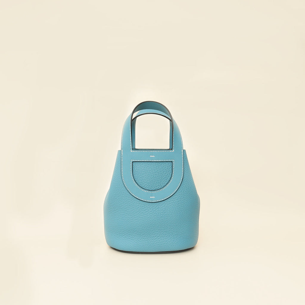 Hermes Blue Jean Stitch In-The-Loop 18 Bag