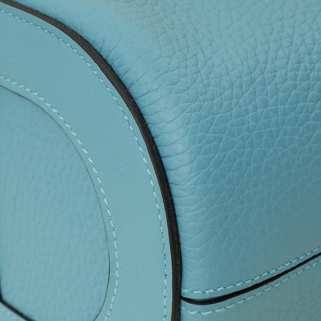 Hermes Blue Jean Stitch In-The-Loop 18 Bag