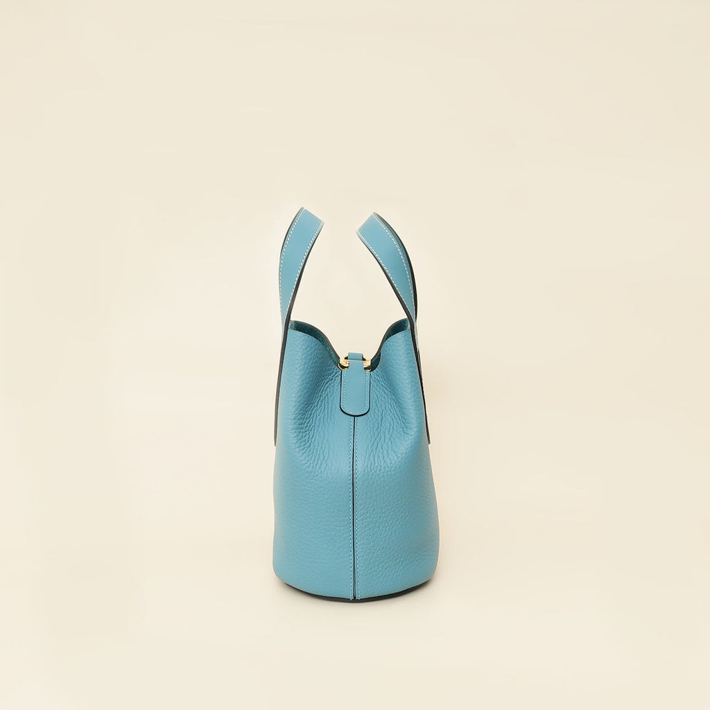 Hermes Blue Jean Stitch In-The-Loop 18 Bag