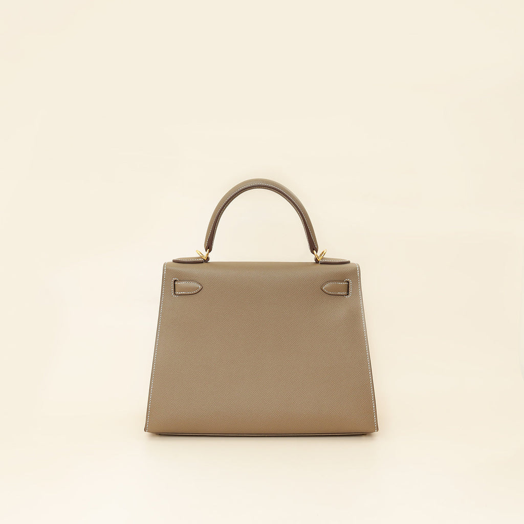 Hermes Etoupe Sellier Kelly 28 Bag
