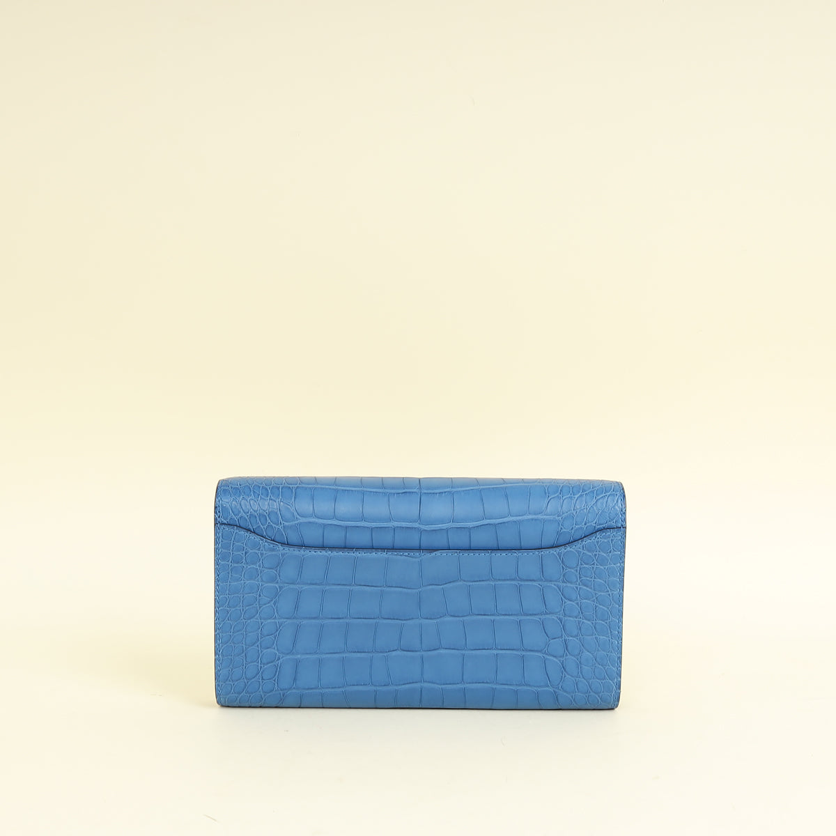 Hermes Bleu Zellige Matte Alligator Constance To Go Wallet