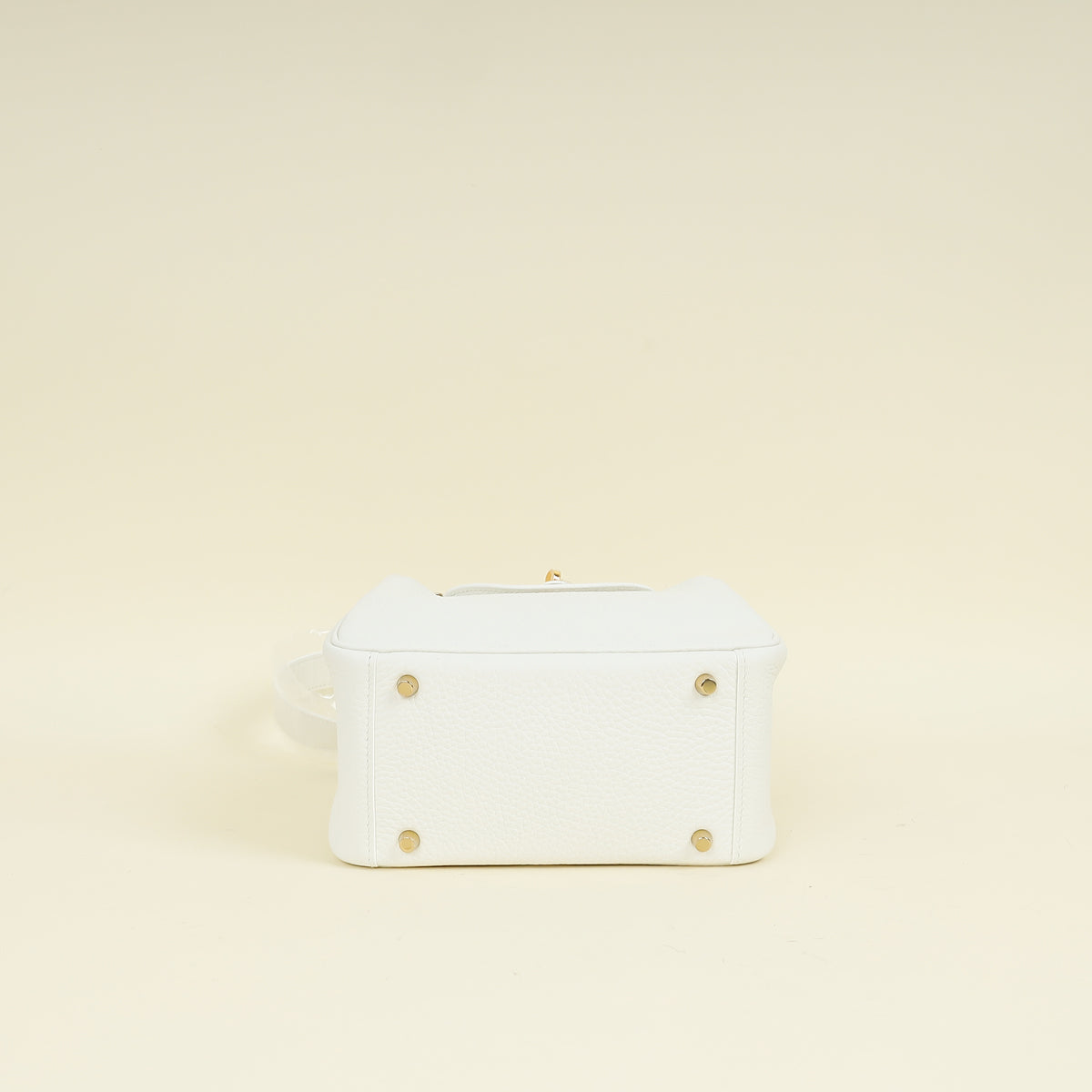 Hermes New White Mini Lindy Bag