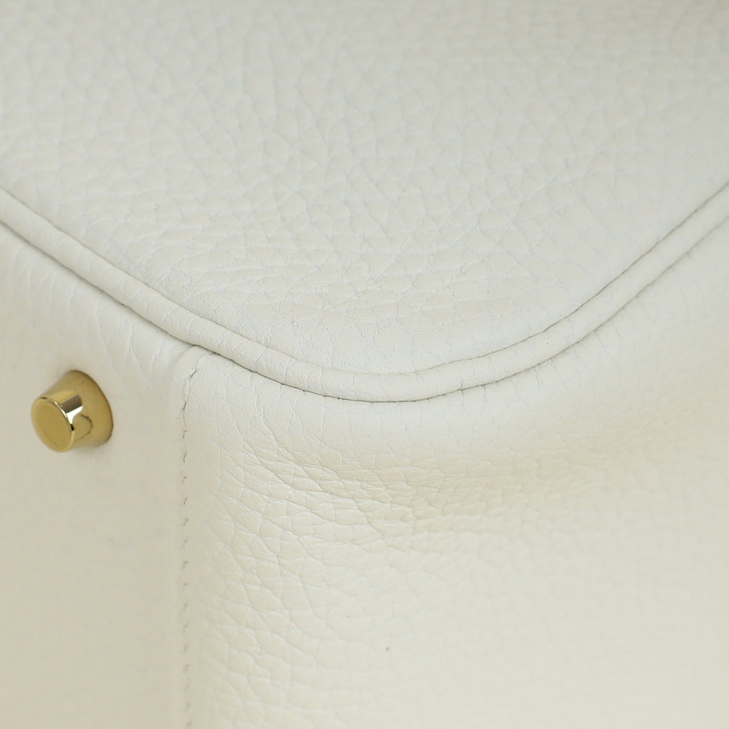 Hermes New White Mini Lindy Bag
