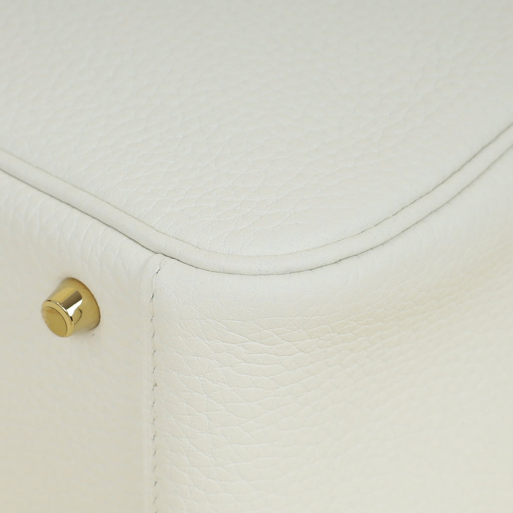 Hermes New White Mini Lindy Bag