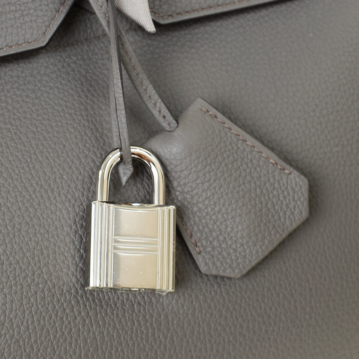 Hermes Gris Etain Haut à Courroies HAC Birkin 40 Bag