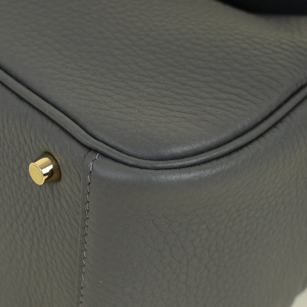 Hermes Gris Misty Mini Lindy Bag