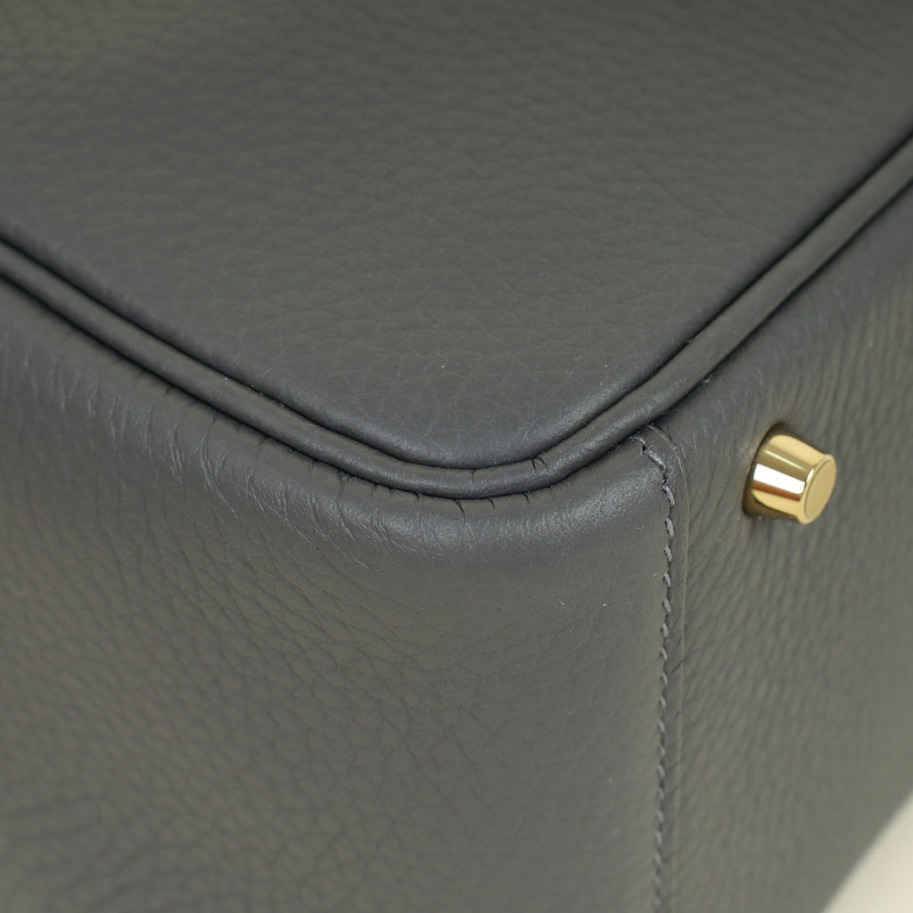 Hermes Gris Misty Mini Lindy Bag