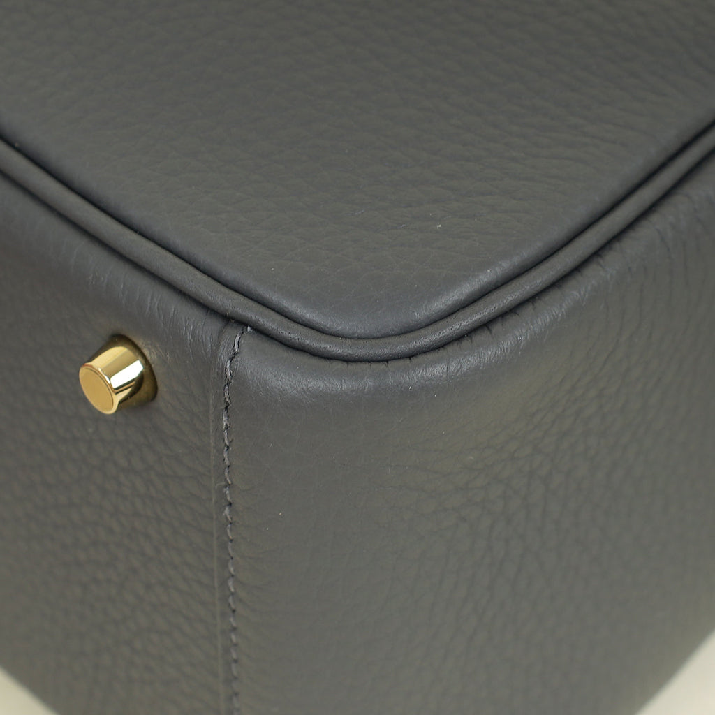 Hermes Gris Misty Mini Lindy Bag