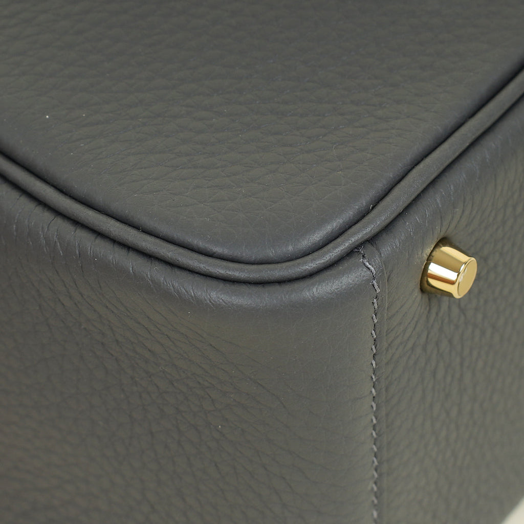 Hermes Gris Misty Mini Lindy Bag