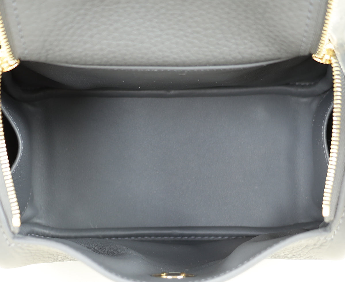 Hermes Gris Misty Mini Lindy Bag