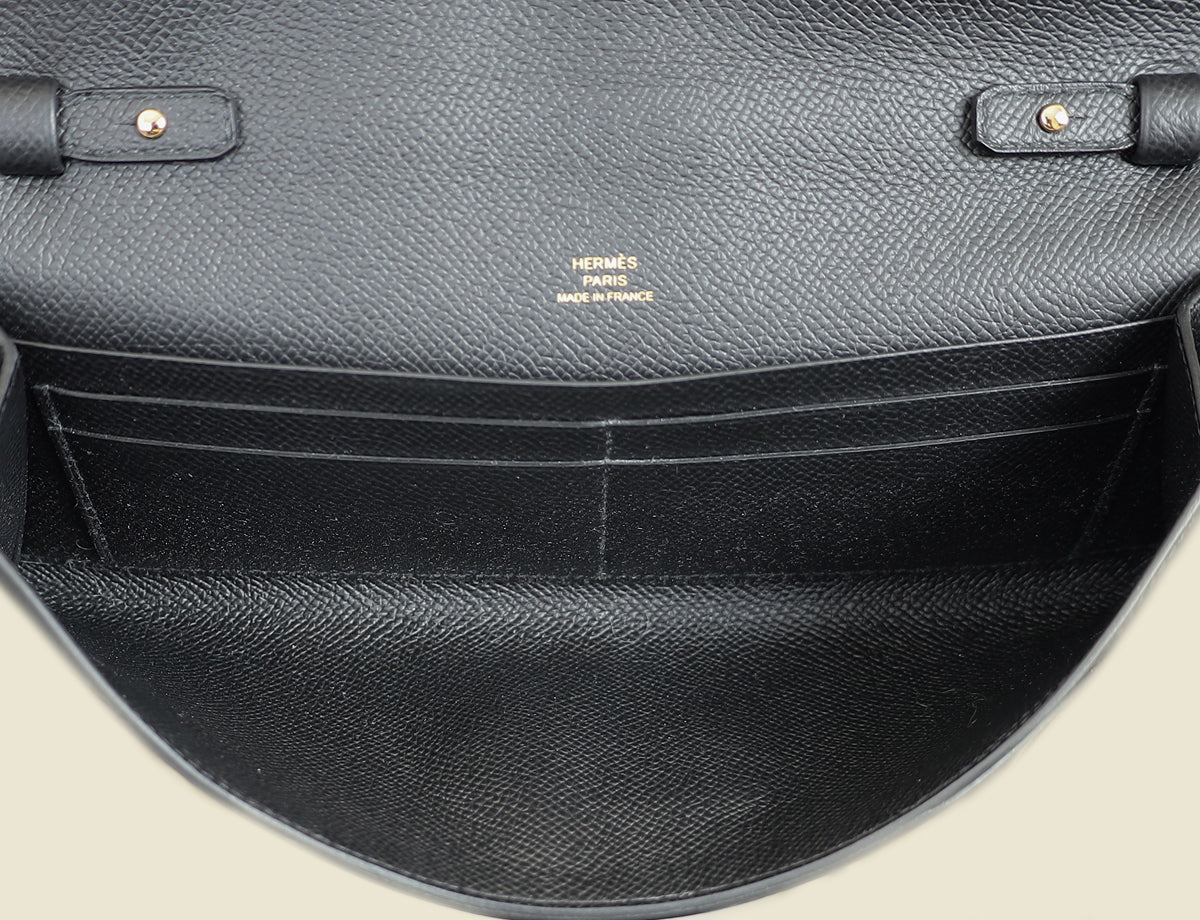 Hermes Noir Maillon To Go Wallet