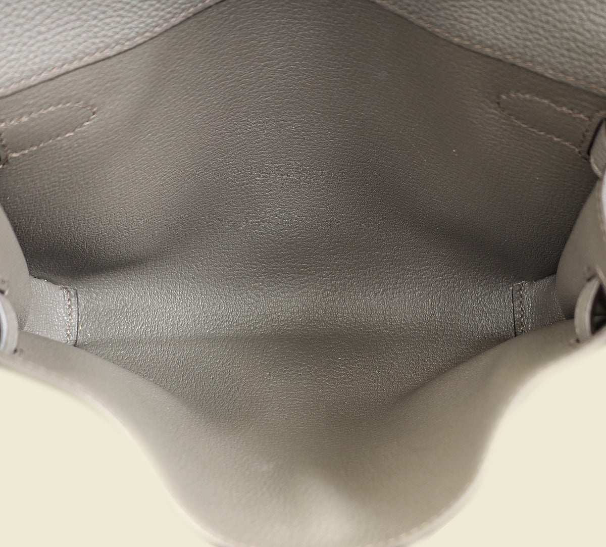Hermes Gris Etain Kelly Depeches 25 Bag