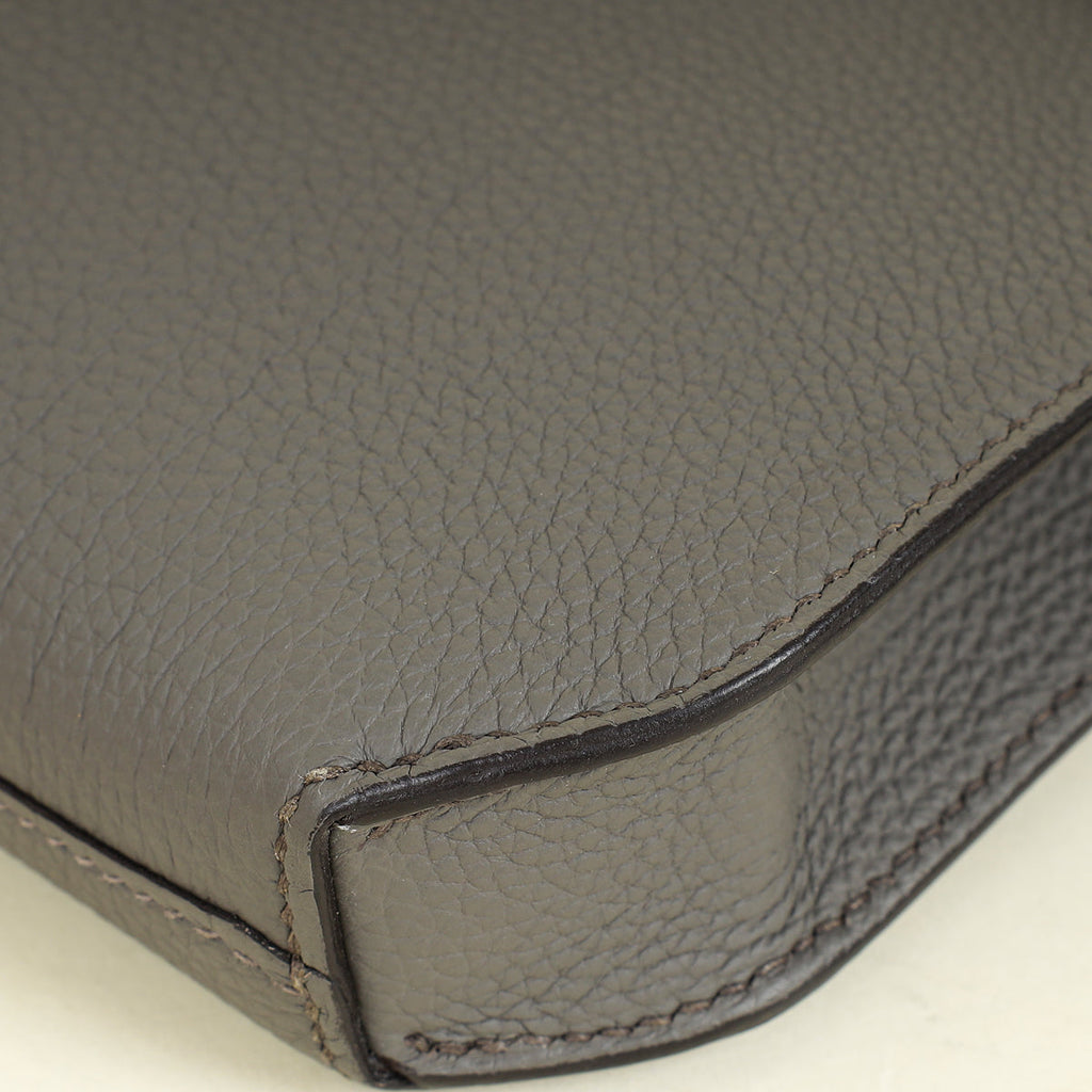 Hermes Gris Etain Kelly Depeches 25 Bag