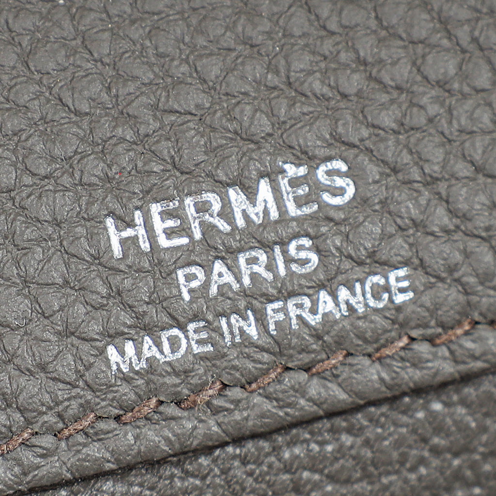 Hermes Gris Etain Kelly Depeches 25 Bag