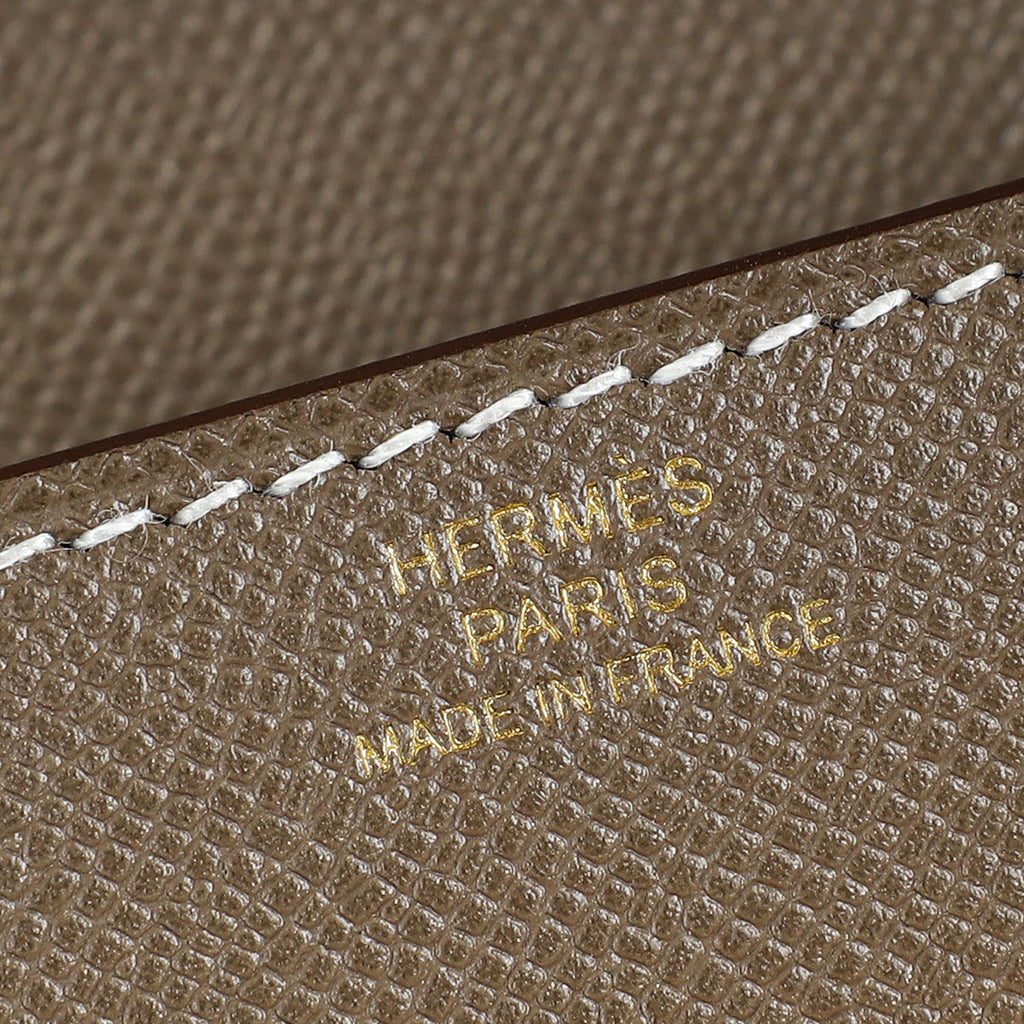 Hermes Etoupe Kelly Pocket Long Wallet