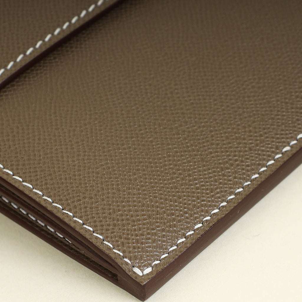Hermes Etoupe Kelly Pocket Long Wallet