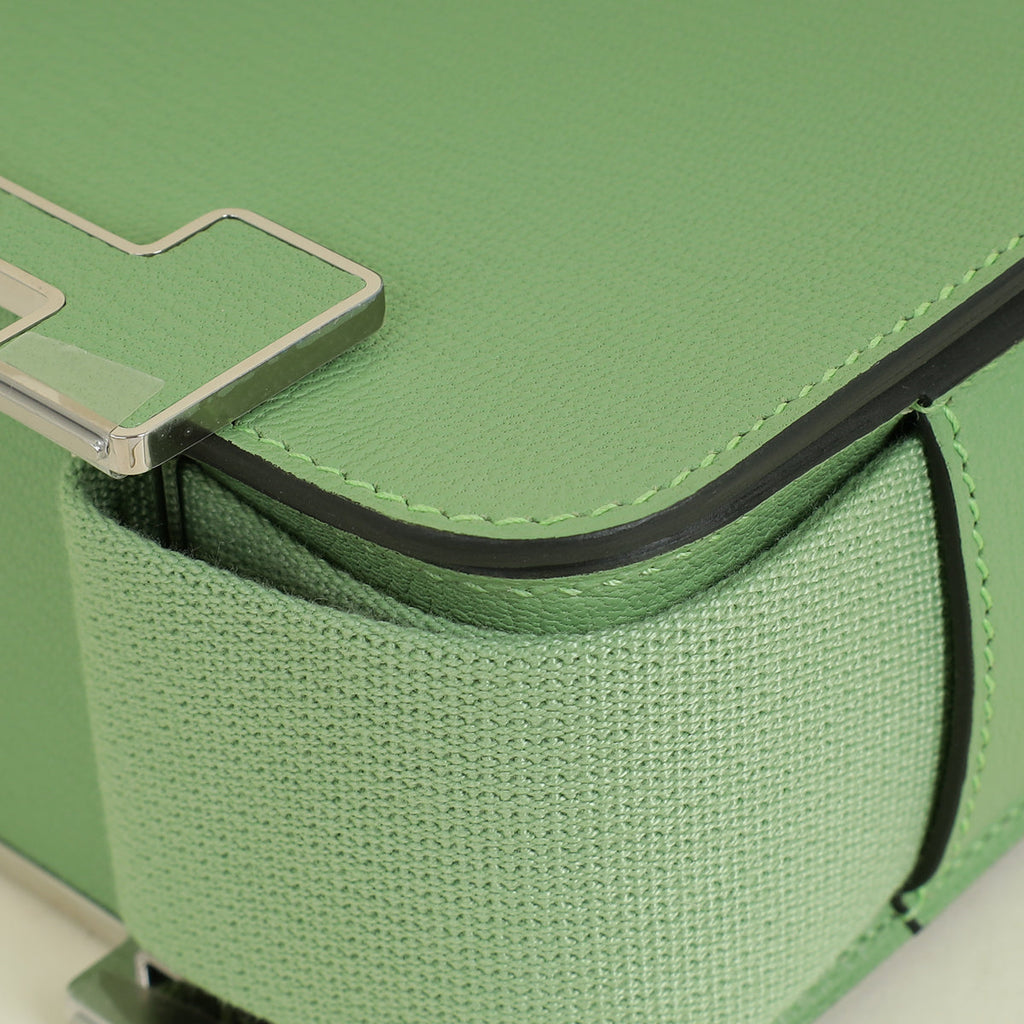 Hermes Vert Criquet Geta Shoulder Bag