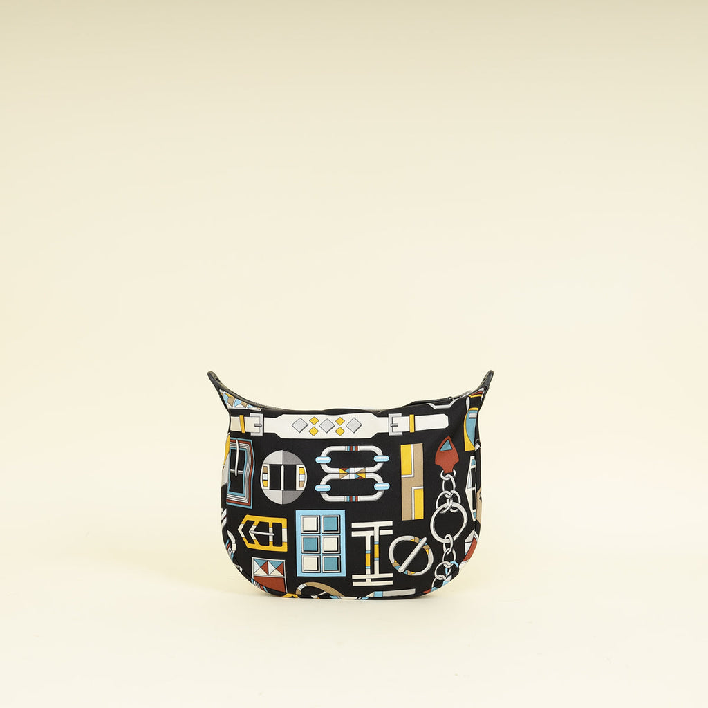 Hermes Tricolor Carre en Boucles Sursoie To Go Pouch