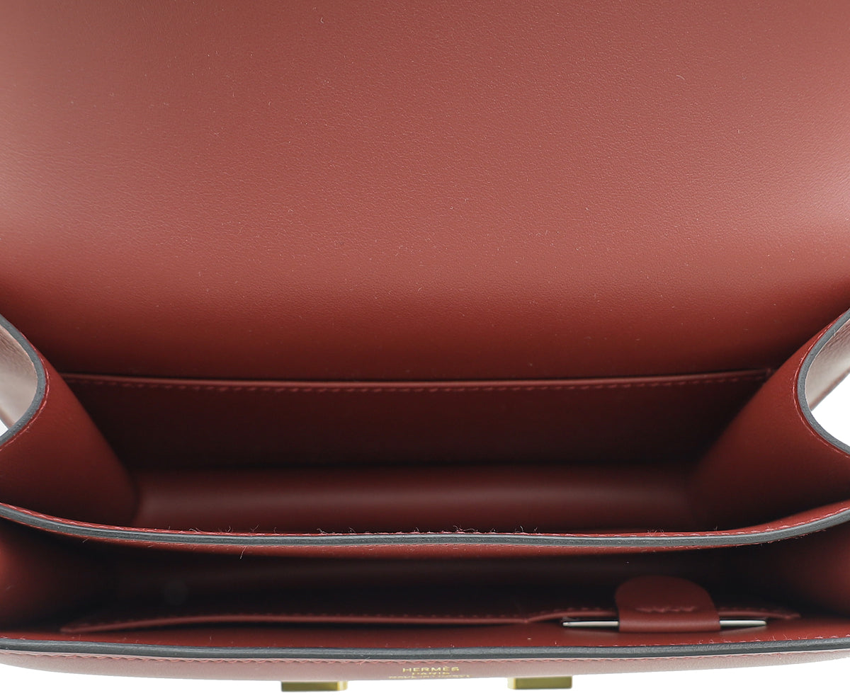 Hermes Rouge H Constance III Mini Bag