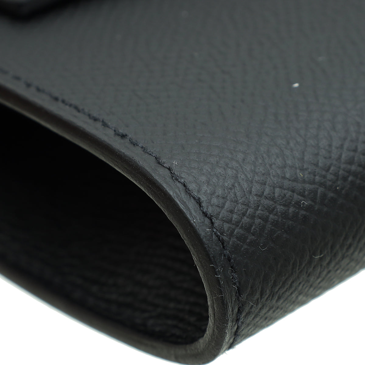 Hermes Noir Classique Kelly To Go Wallet W/ Maxi Quadrille Strap