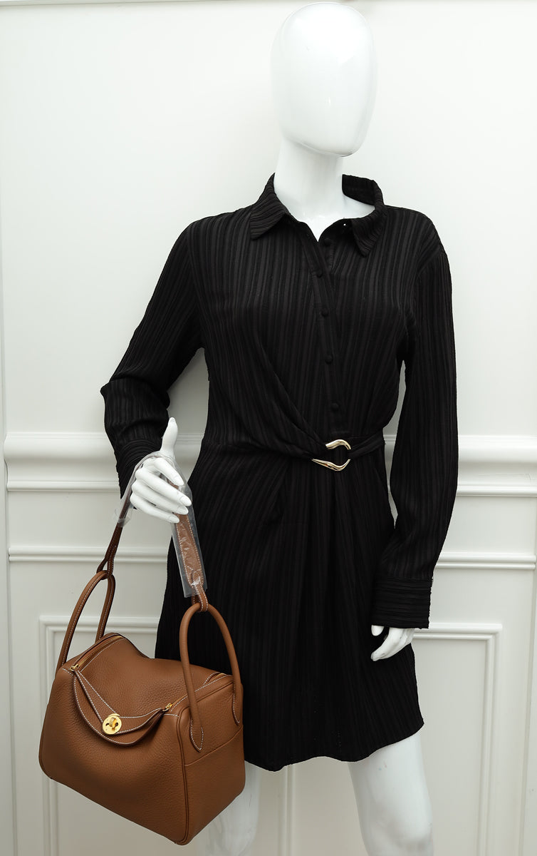 Hermes Gold Lindy 26 Bag