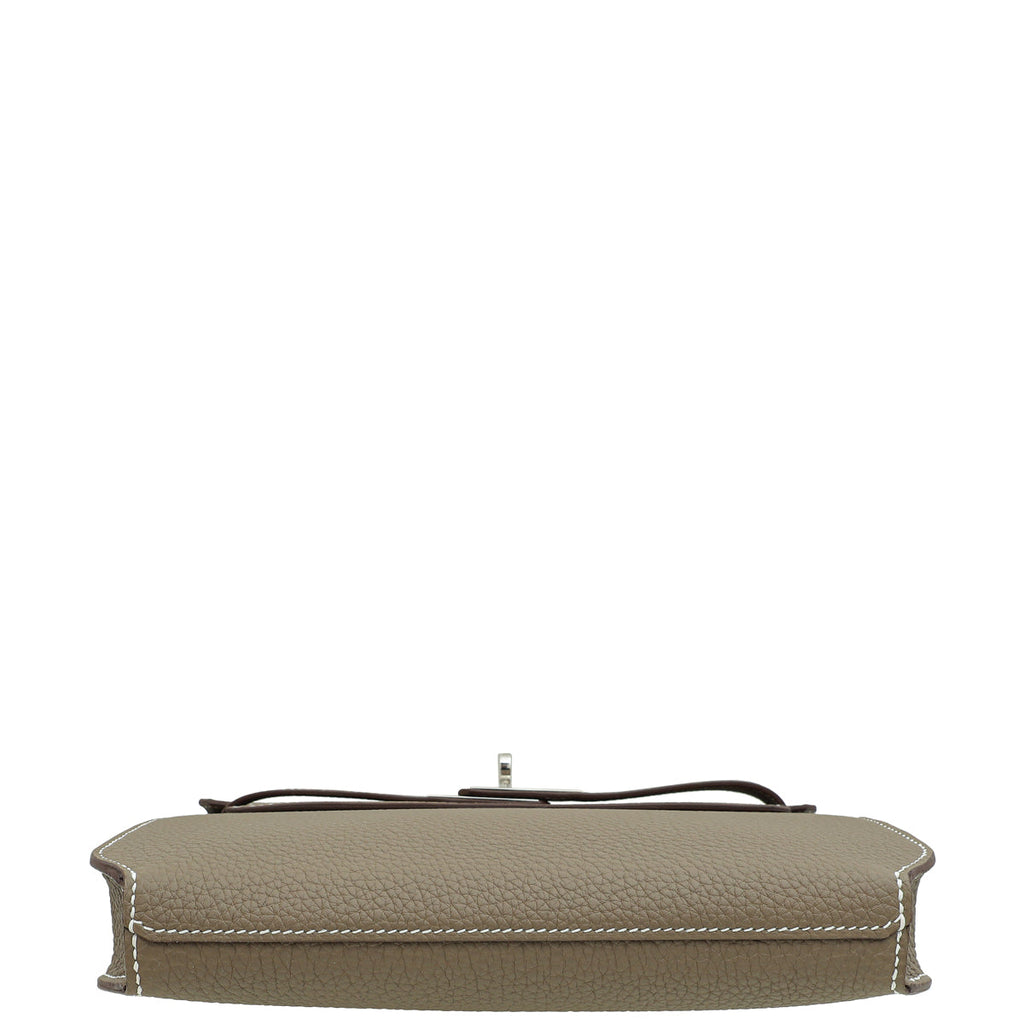 Hermes Etoupe Kelly Depeches 25 Pouch