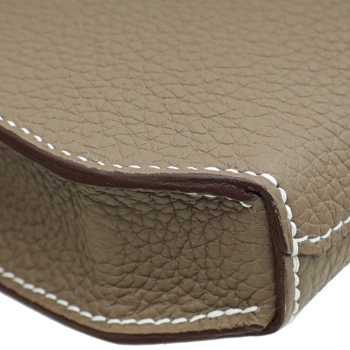 Hermes Etoupe Kelly Depeches 25 Pouch