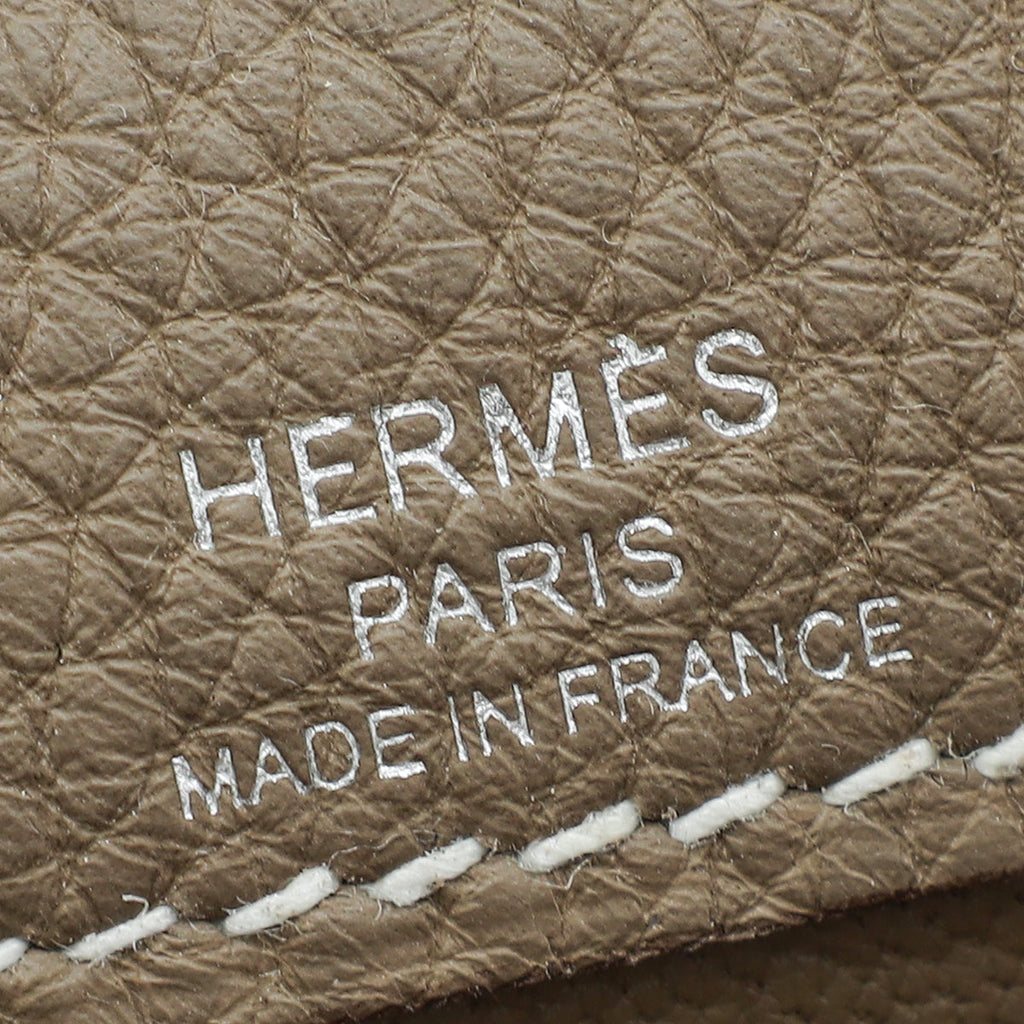 Hermes Etoupe Kelly Depeches 25 Pouch