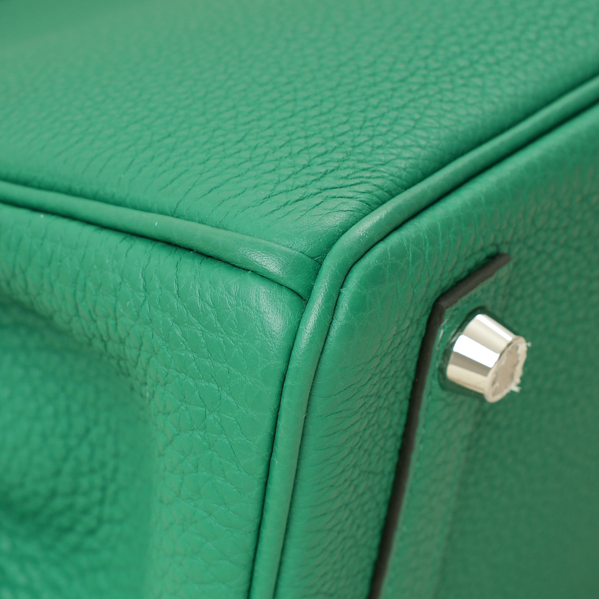 Hermes Vert Vertigo Birkin 25 Retourne Bag