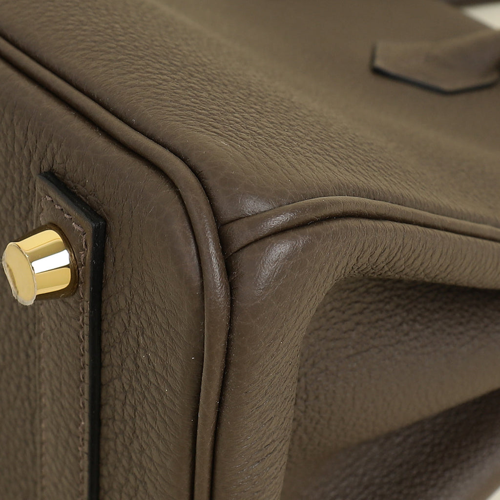 Hermes Ecorce Togo Retourne Birkin 25 Bag