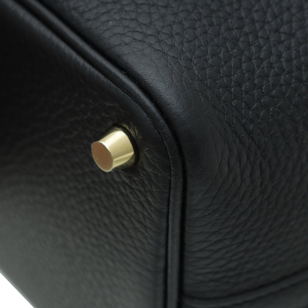 Hermes Noir Picotin Lock 18 Touch Bag