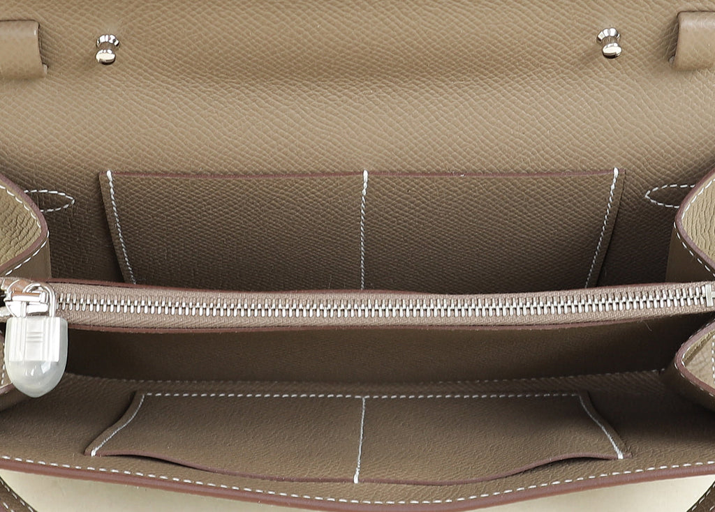 Hermes Etoupe Kelly To Go Wallet