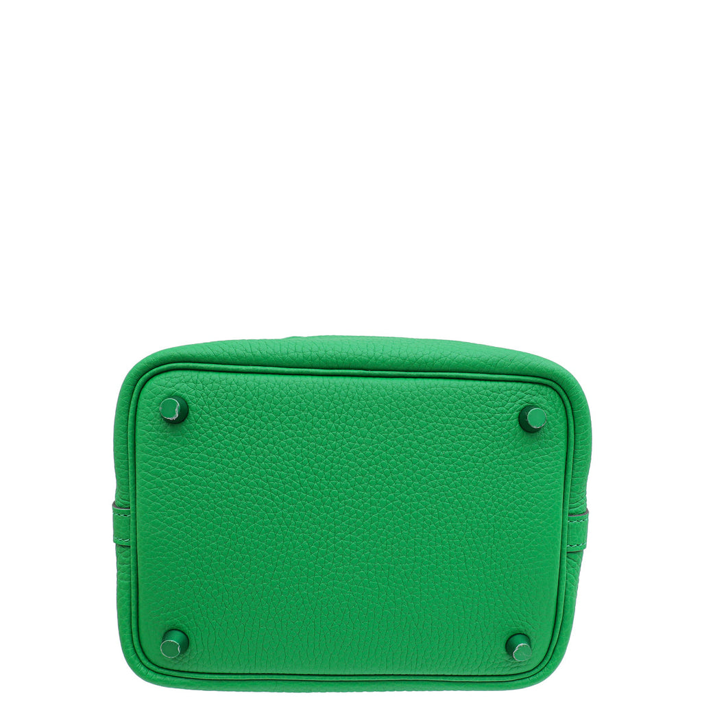Hermes Bamboo Picotin Lock 18 Monochrome Bag