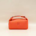 Hermes Orange Feu Bride-A-Brac Small Case
