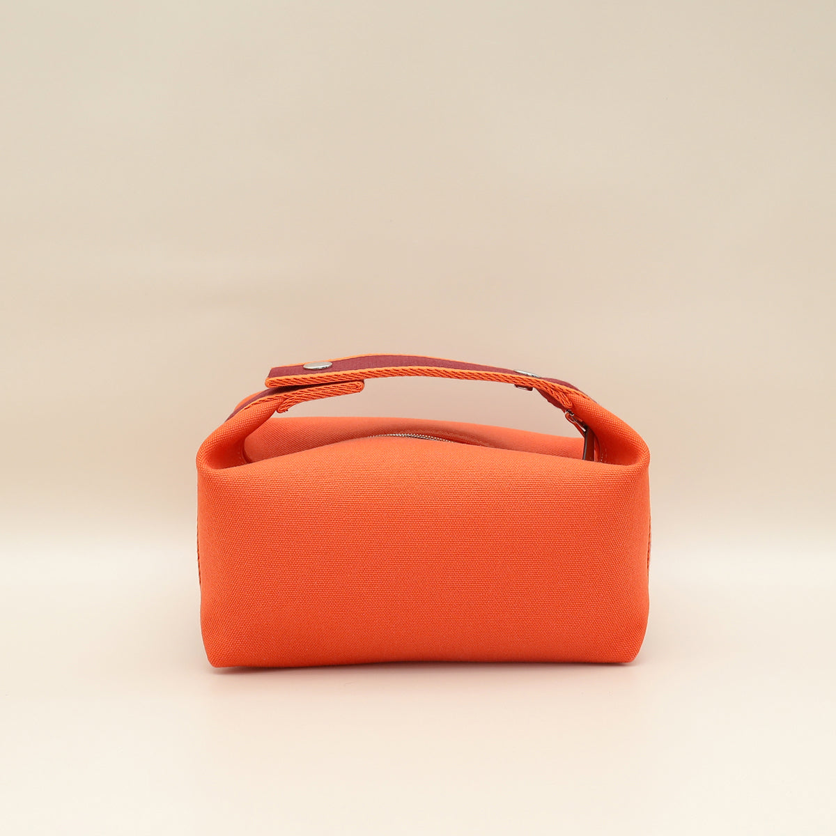 Hermes Orange Feu Bride-A-Brac Small Case