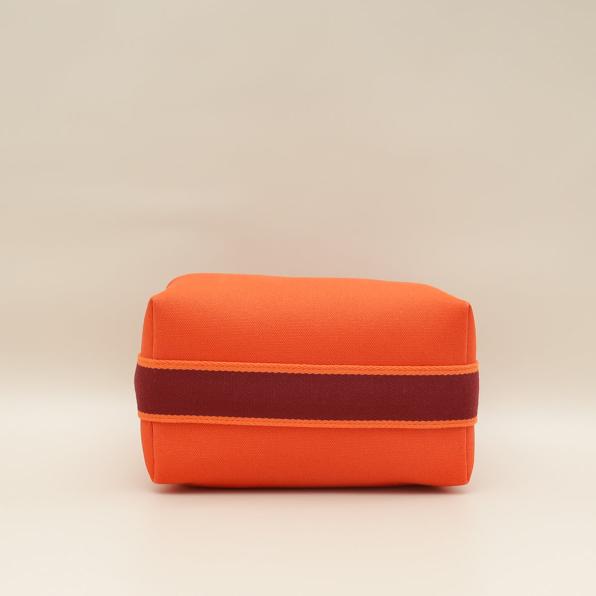 Hermes Orange Feu Bride-A-Brac Small Case