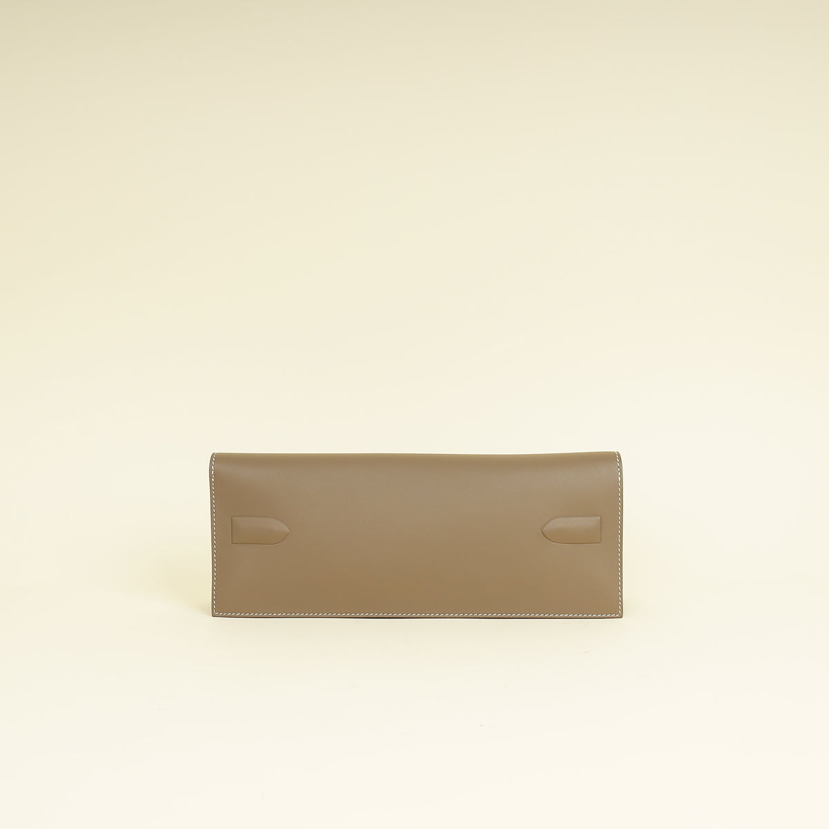 Hermes Etoupe Birkin Shadow Clutch